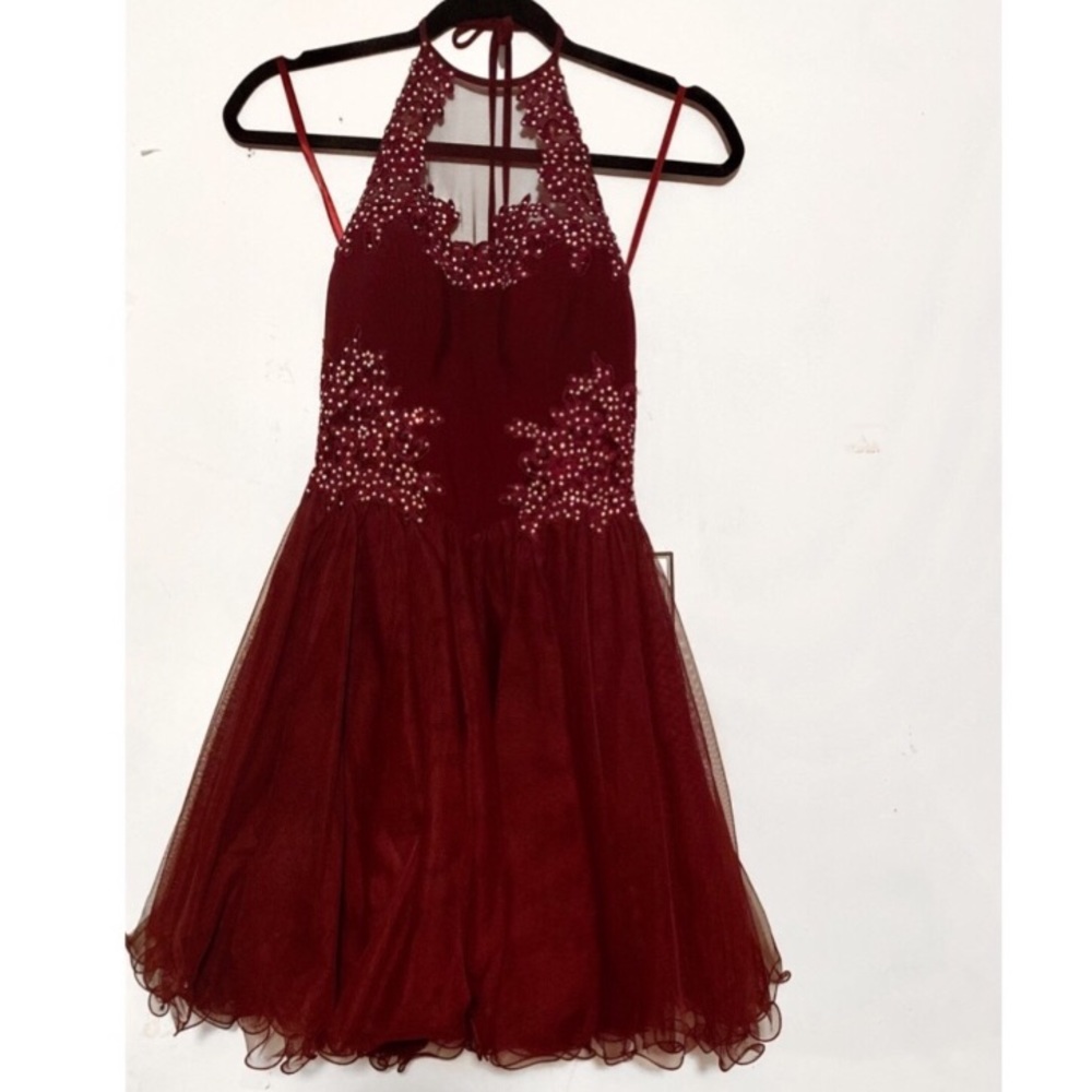 NEW High Neck Mesh Mini Dress Junior size 3